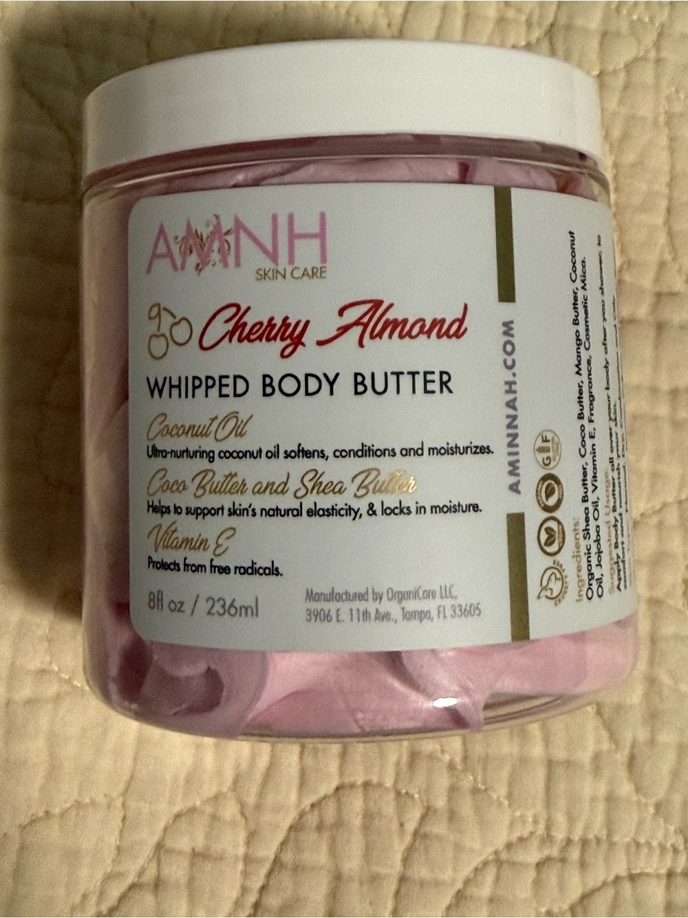 Aminnah “Cherry Almond” Whipped Body Butter! 🍒